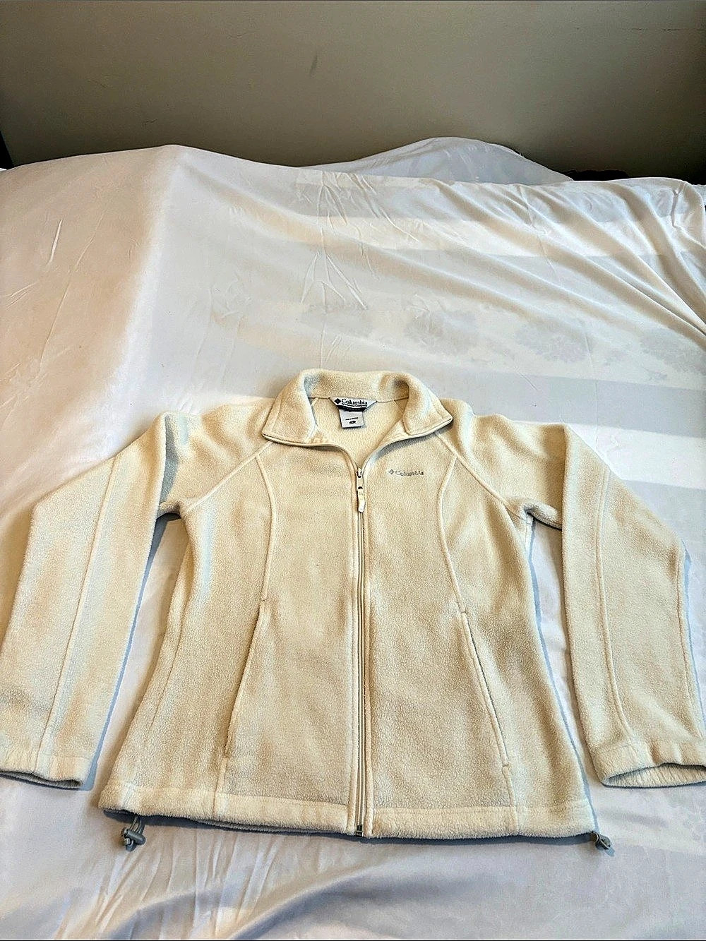 Columbia Fast Trek II Full Zip Fleece Jacket Cream Medium